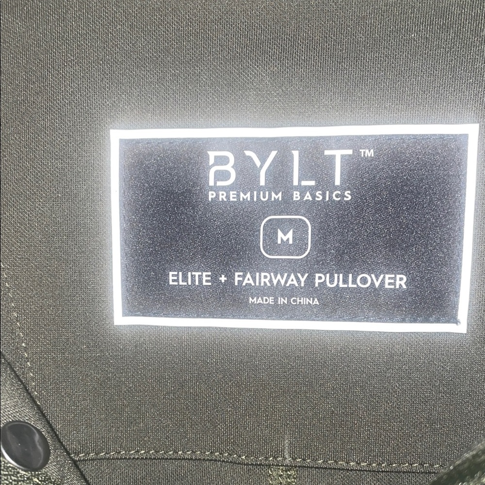BYLT Basics Men’s green pullover NWT, medium - Picture 2 of 8